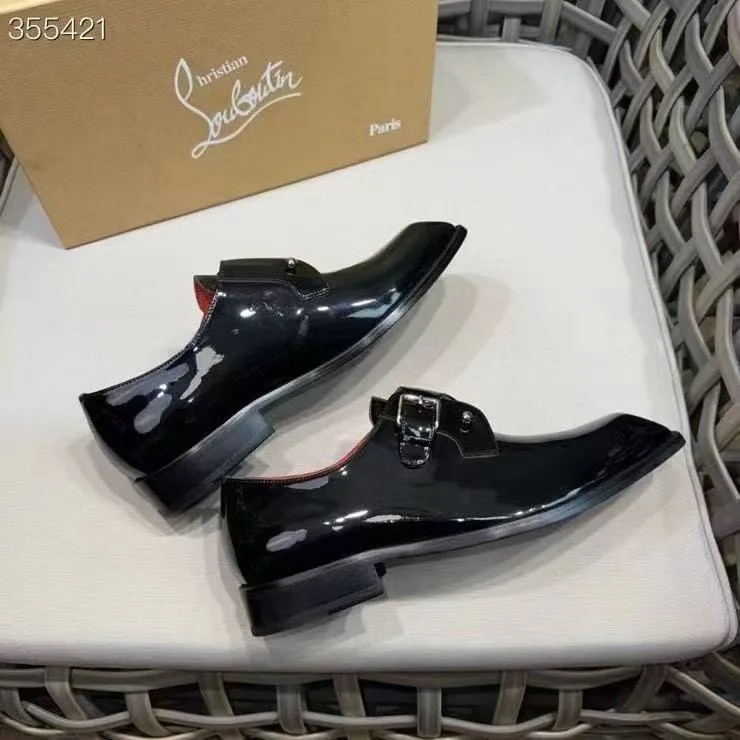 p920💰Men's shoes Christia*.Lobouti*🆑High-end men's business formal leather shoes | Classic red sole shoes | Original imported first-layer cowhide | Iconic rivet decoration | Water-dyed cowhide lining | Italian imported red cowhide outsole | High-end luxury | Perfect interpretation of fashion, sunshine, style, suitable for various occasions Size: 39-44 (customized at 38.45.46)